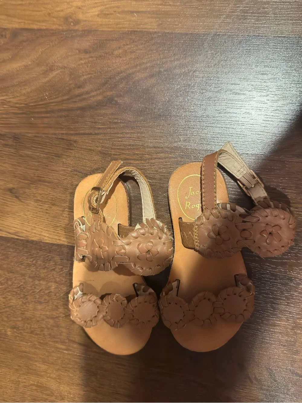 Jack Rogers Kids Baby Laurin Leather Strap Sandals